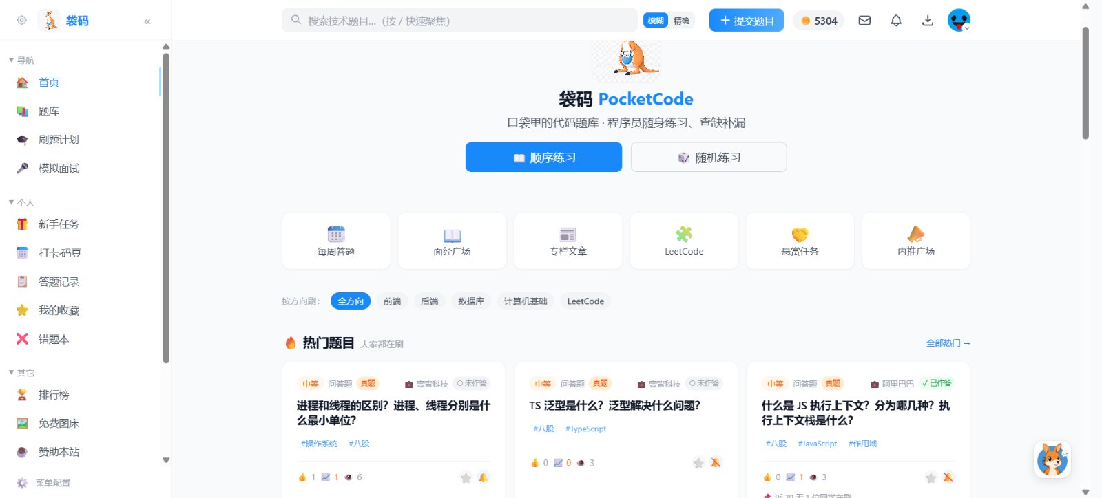 袋码刷题 作品截图