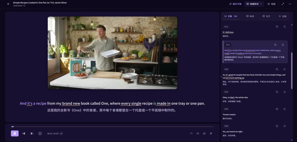 youtube双语字幕学习工具 - 学习教育网站作品封面